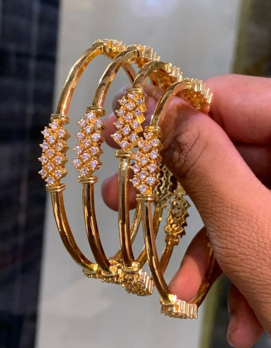 Diamond replica stone model 4 bangles