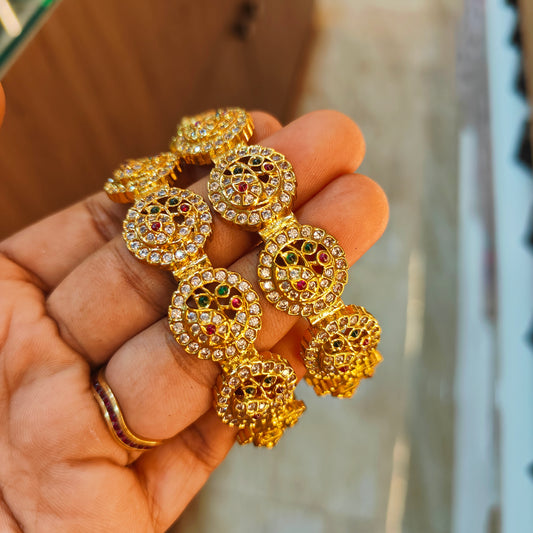 Traditional ad stone kada bangle (2 bangles)