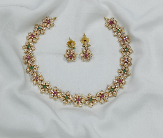 Gold replica stone neckpiece