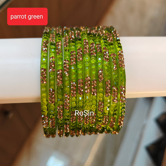 Lolita trending glass bangles (1 dozen)