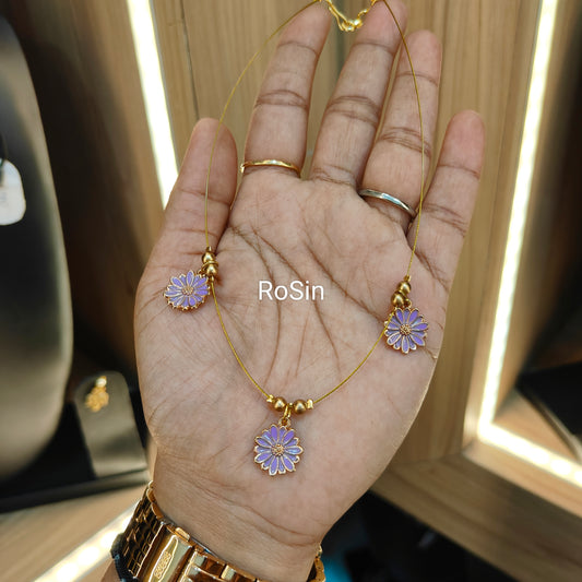 Lavender floral invincible chain