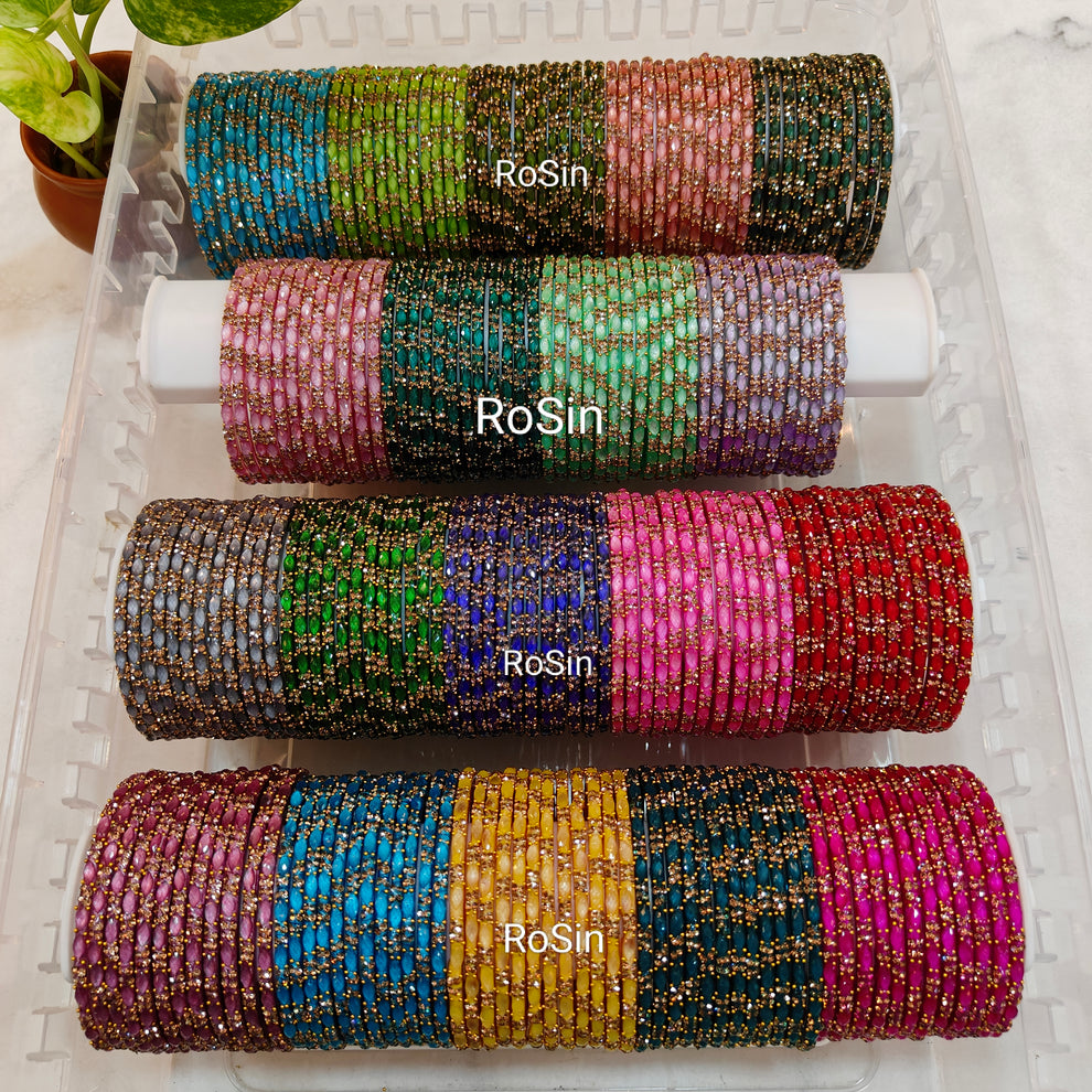 Yazh glass bangles (1 dozen) – Rosin