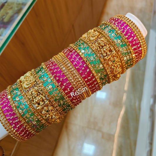Vivaha lakshmi bridal set pink and seagreen