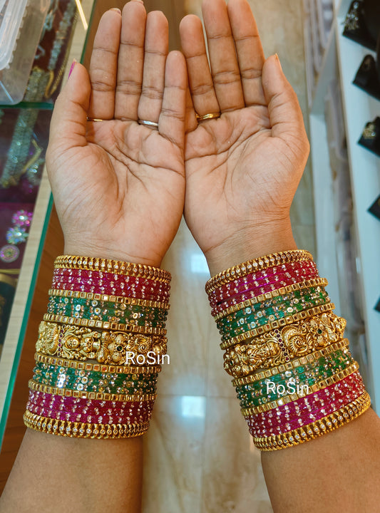 Vivaha lakshmi bridal set pink and seagreen