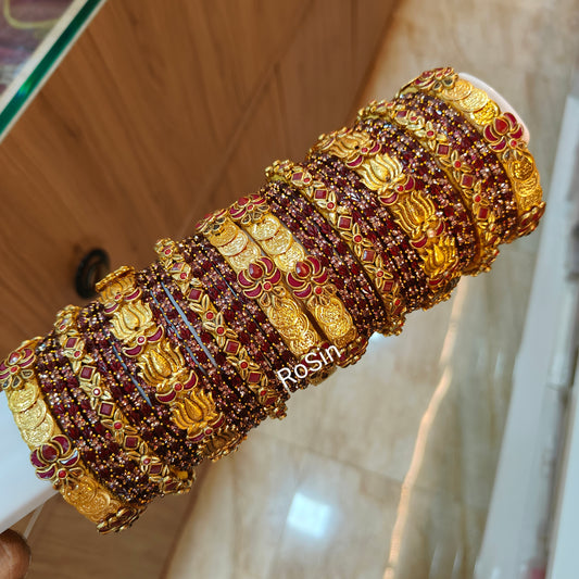 Traditional Arakku maroon bridal set