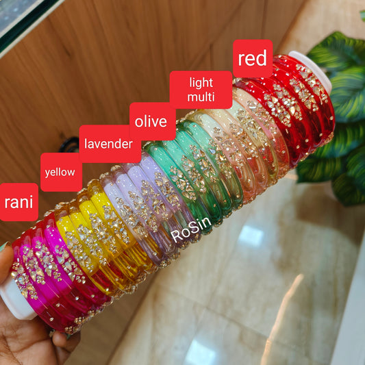 Tara glass kada bangles (2 bangles)