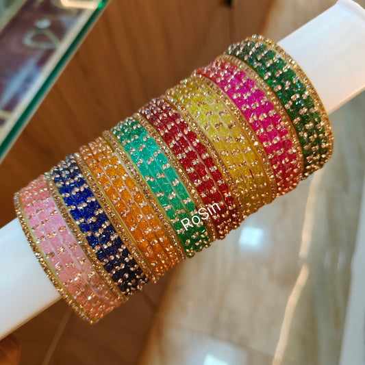 Rose baby shower bangles combo(2 hands)