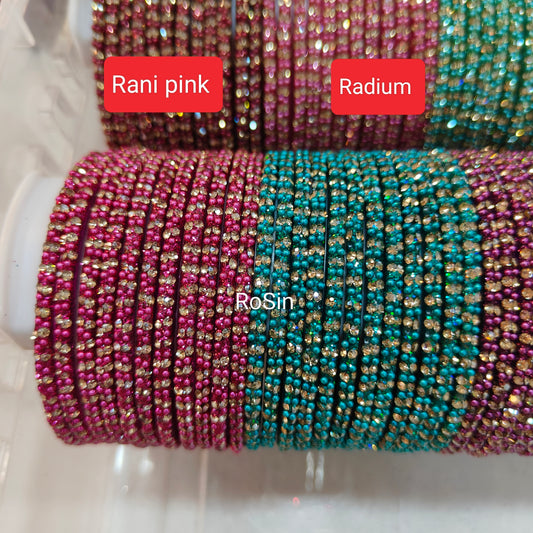 Pearl glass bangles (1 dozen)