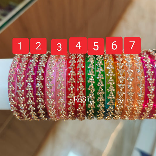 Radhi kids glass kada bangles (2 bangles)
