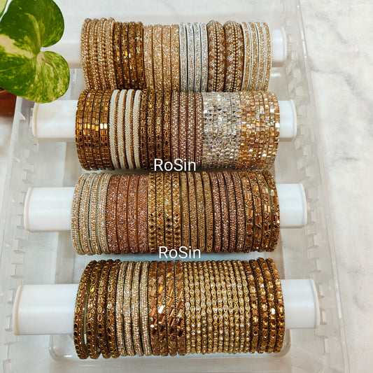 Border bangles glass collection (1set)