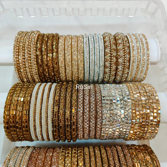 Border bangles glass collection (1set)