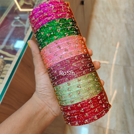 Malar model 2 glass kada (2 bangles)