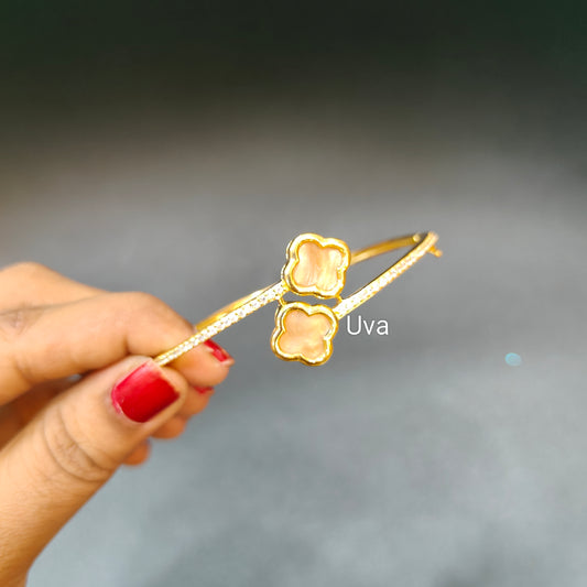 92.5 silver gold plated designer bracelet