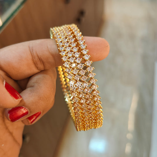 Ad diamond replica stone setting 4 bangles