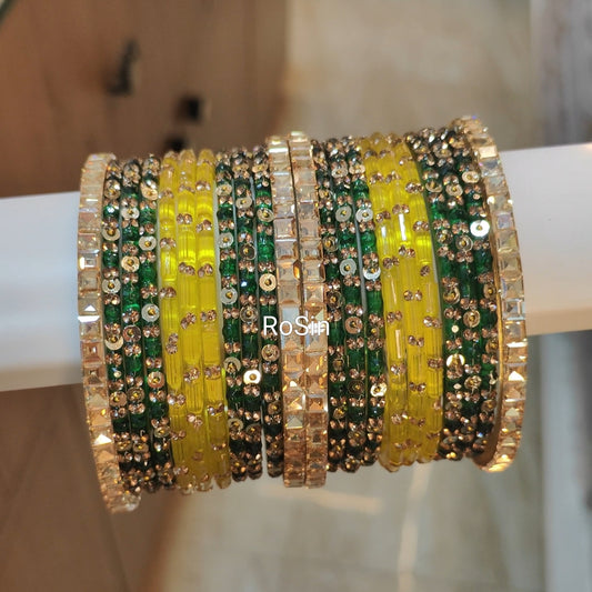 Stardust kavi mixed viral bangles set(22 bangles)