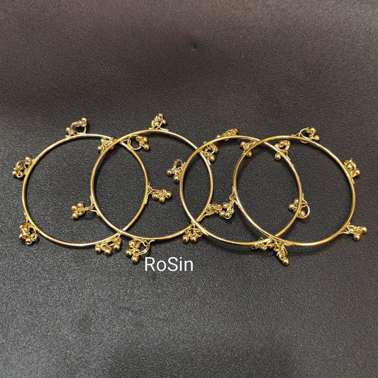 Plain ghungroo bangles (4 bangles)