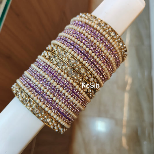 Pearl Delight (24 bangles)