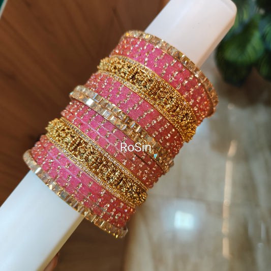 Lakshmi rose stack(18 bangles)