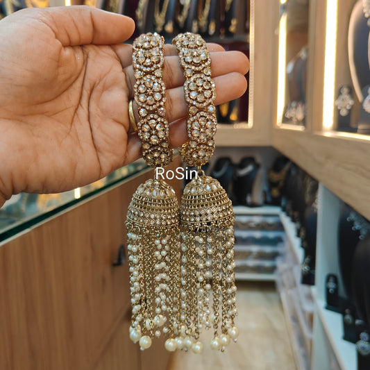 Noor jhumka hanging bangles (2)