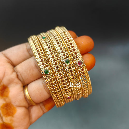 Simple budget border bangles (4)