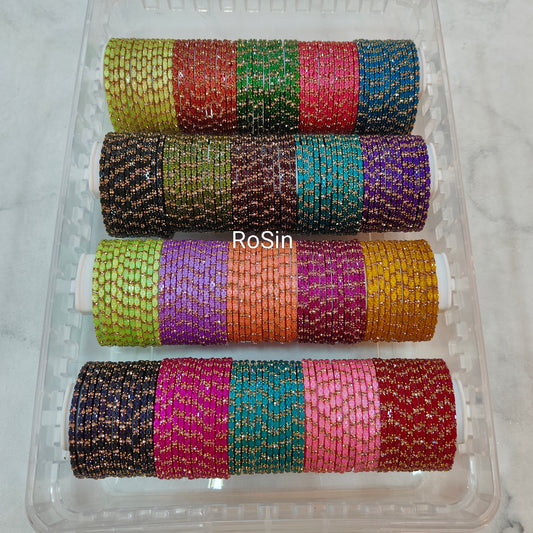 SIA glass bangles (1 dozen)