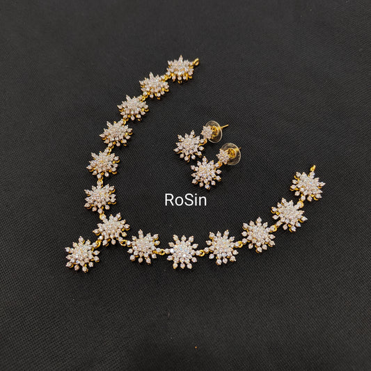 Intricate stone work star diamond set