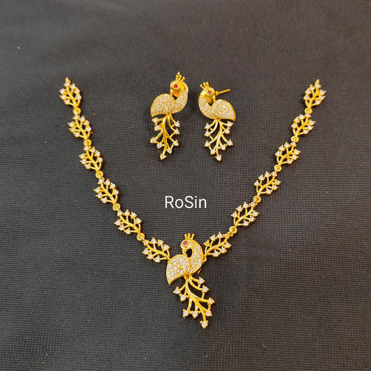 Peacock diamond replica set