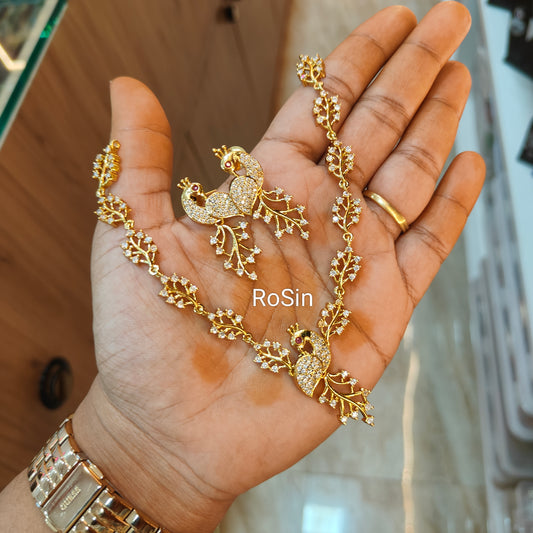 Peacock diamond replica set