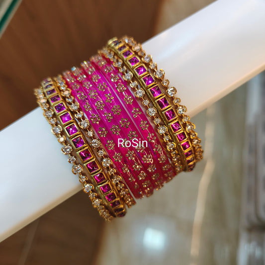 Vennila bangles stack (1 colour set)