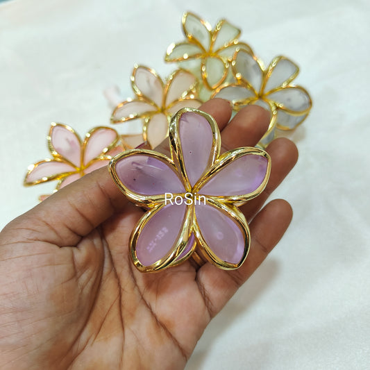 Flower metallic claw (1 piece)