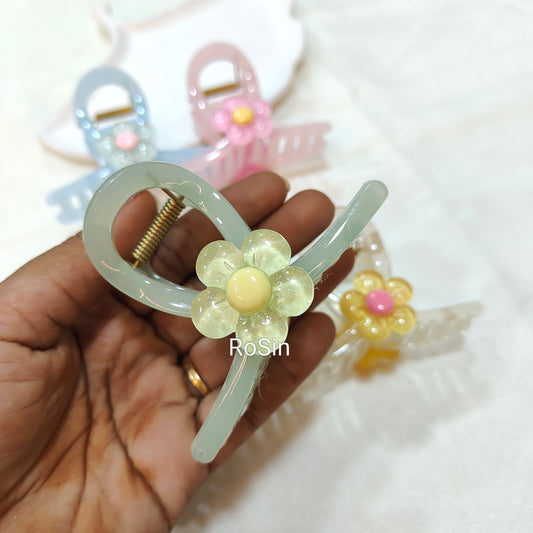 Beach cute flower clip (1 piece)