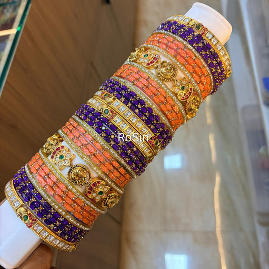 Varalakshmi bangle stack (2 hands)