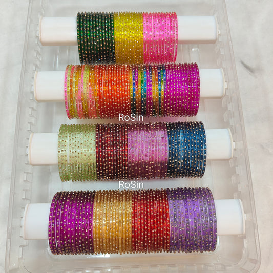 Madhi glass bangles (1 dozen)