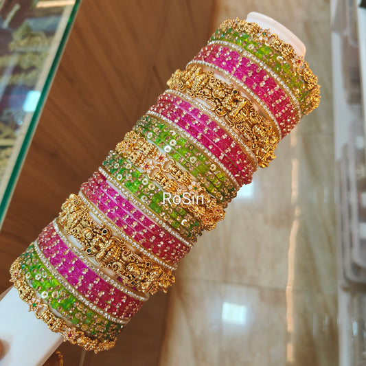 Lakshmi Devi bridal bangles full set