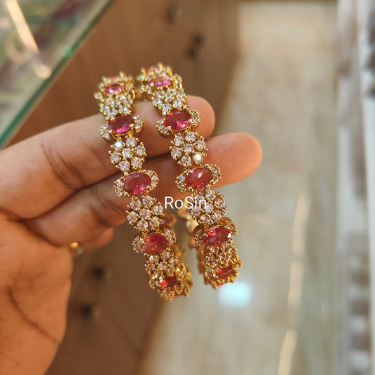 Diamond replica kada bangles (2)