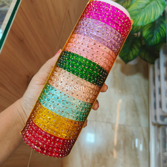 Diana glass kadas (2 bangles)