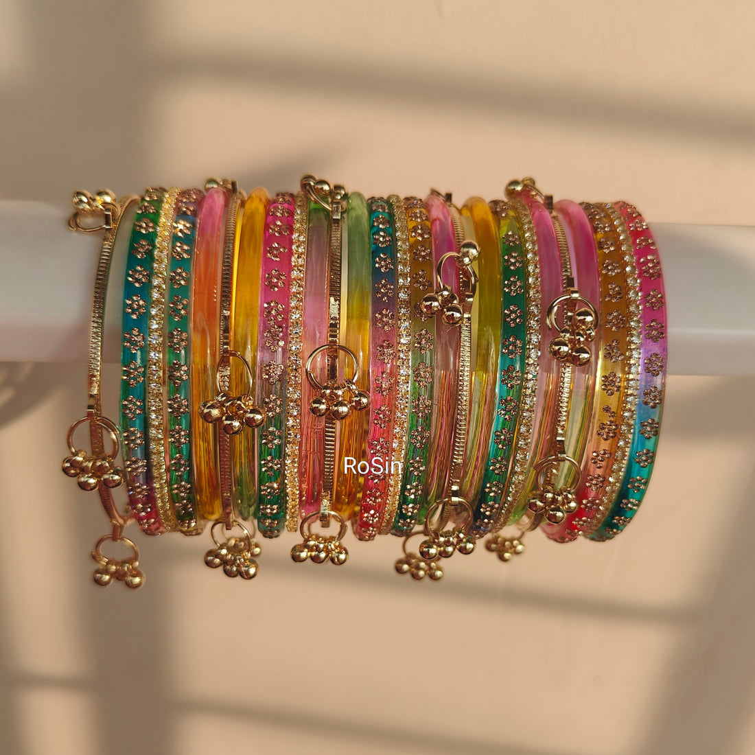 Rainbow 🌈 bangles set(1 hand) – Rosin