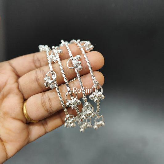 New thin spiral ghungroo bangles (4 bangles in a set)
