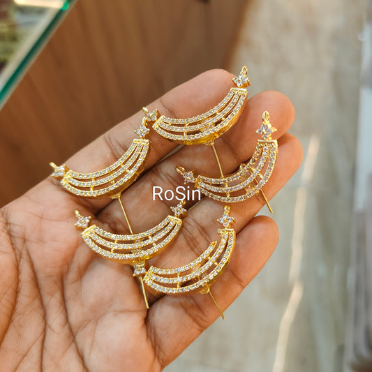 Moon diamond hairpins (5 piece)