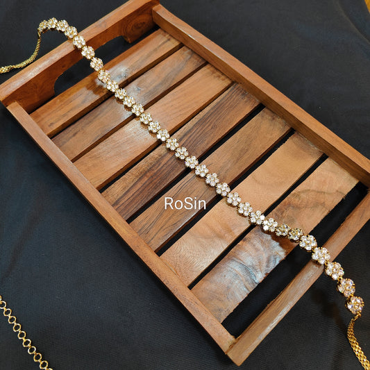 Victorian diamond replica hipchain