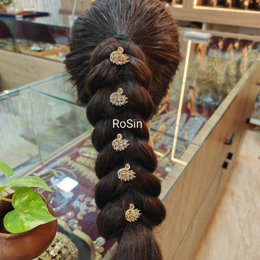 Swan diamond replica hairpins(5 piece)