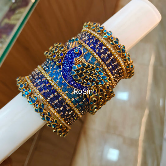 Peacock blue theme set(1 hand)