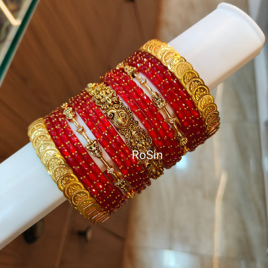 Mahalakshmi bridal bangles(1 hand)
