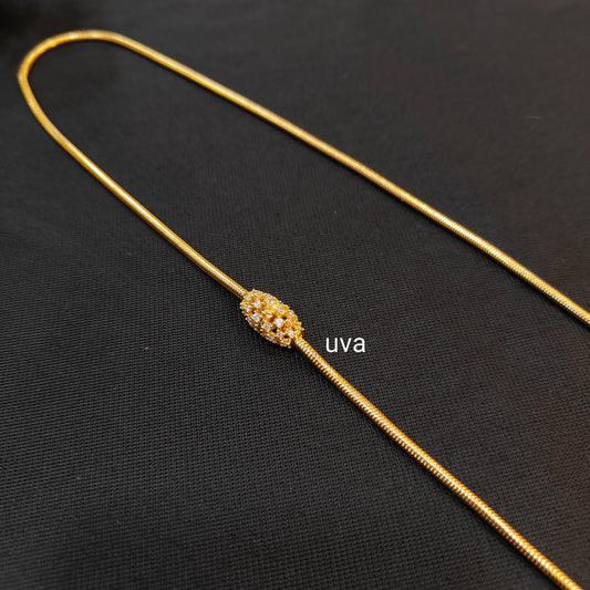 92.5 silver gold replica mugappu thaali kodi chain 002