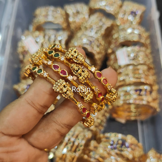 Lakshmi gold replica kids bangles (2 bangles)