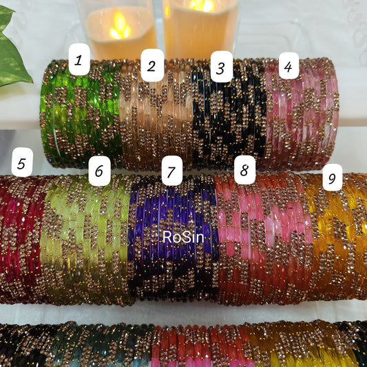 Ananya glass bangles (1 dozen)