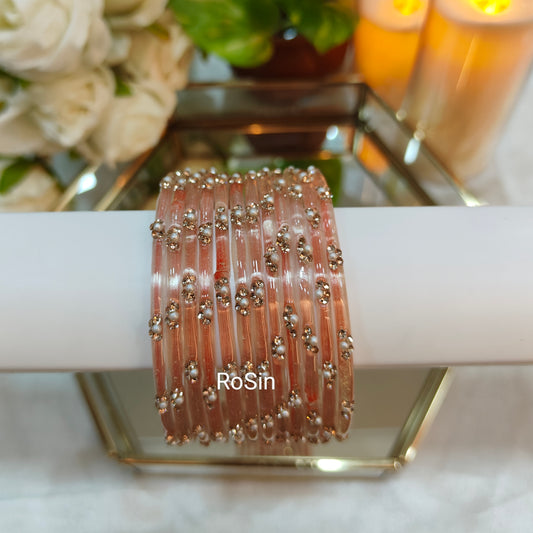 Nithila glass bangles (1 dozen)
