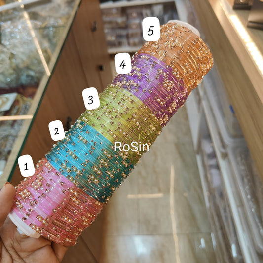 Infinite Love glass bangles (1 dozen)