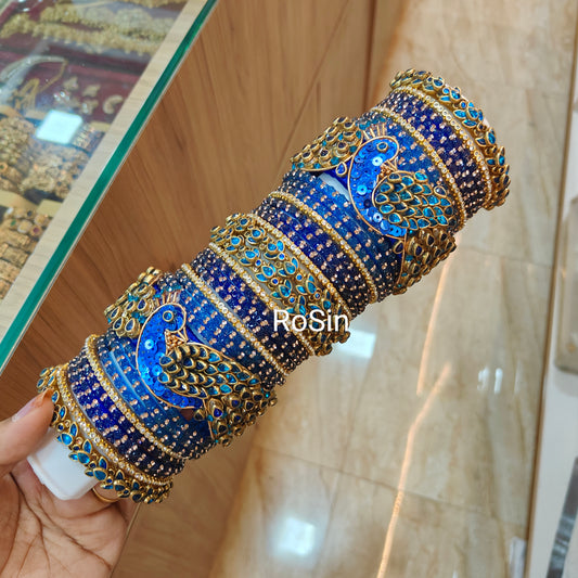 Peacock blue theme set(1 hand)