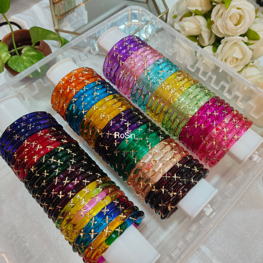 New Golden Star 6mm crystal (4 bangles)